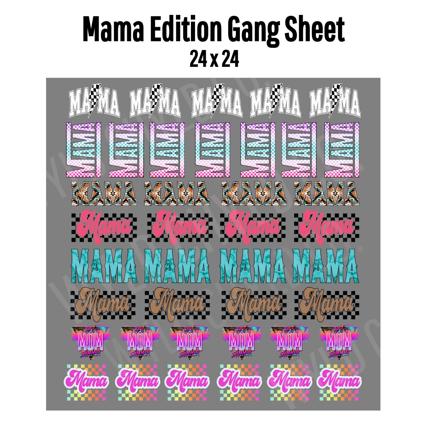 Hat Graphics Gang Sheets