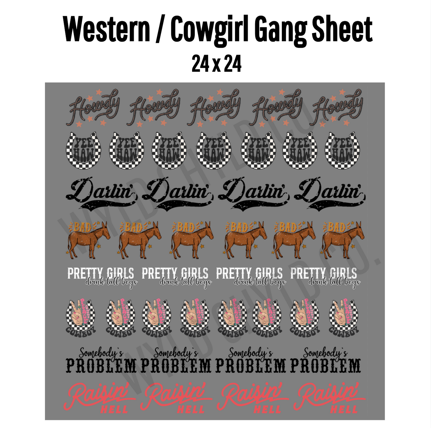 Hat Graphics Gang Sheets