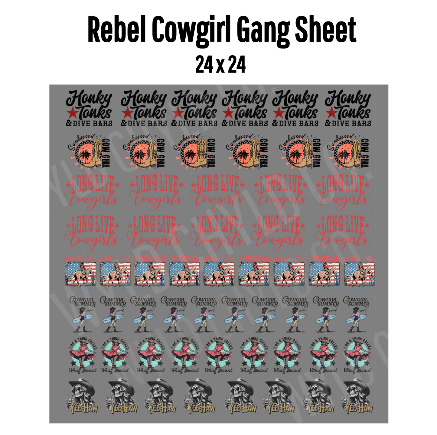 Hat Graphics Gang Sheets