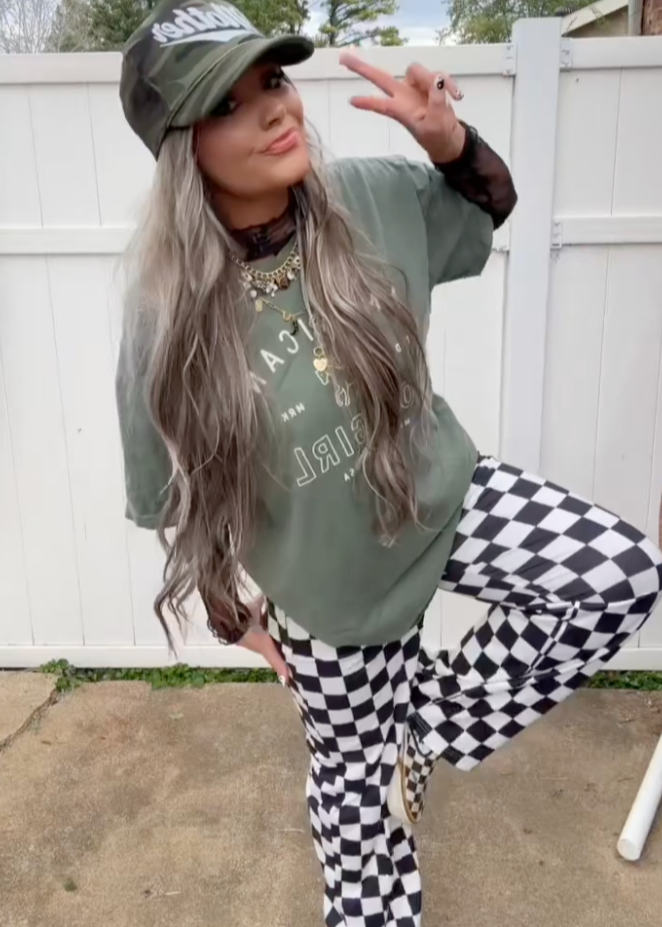 Checkmate Wide Leg Jersey Pants