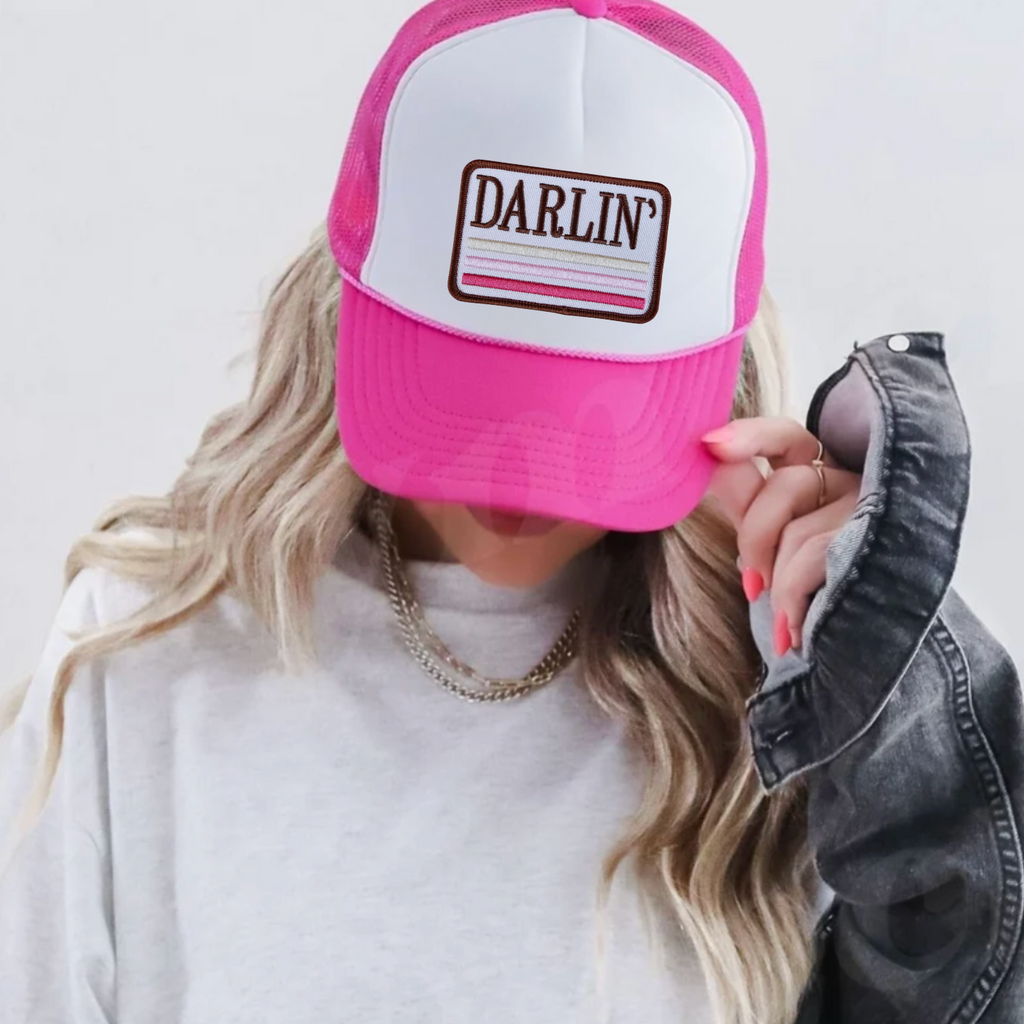 Darlin' Embroidered Patch Trucker