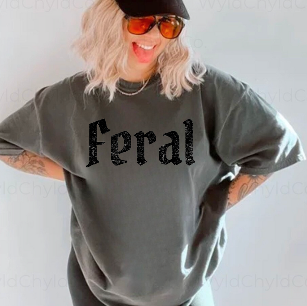 Feral Distressed Graphic Tee