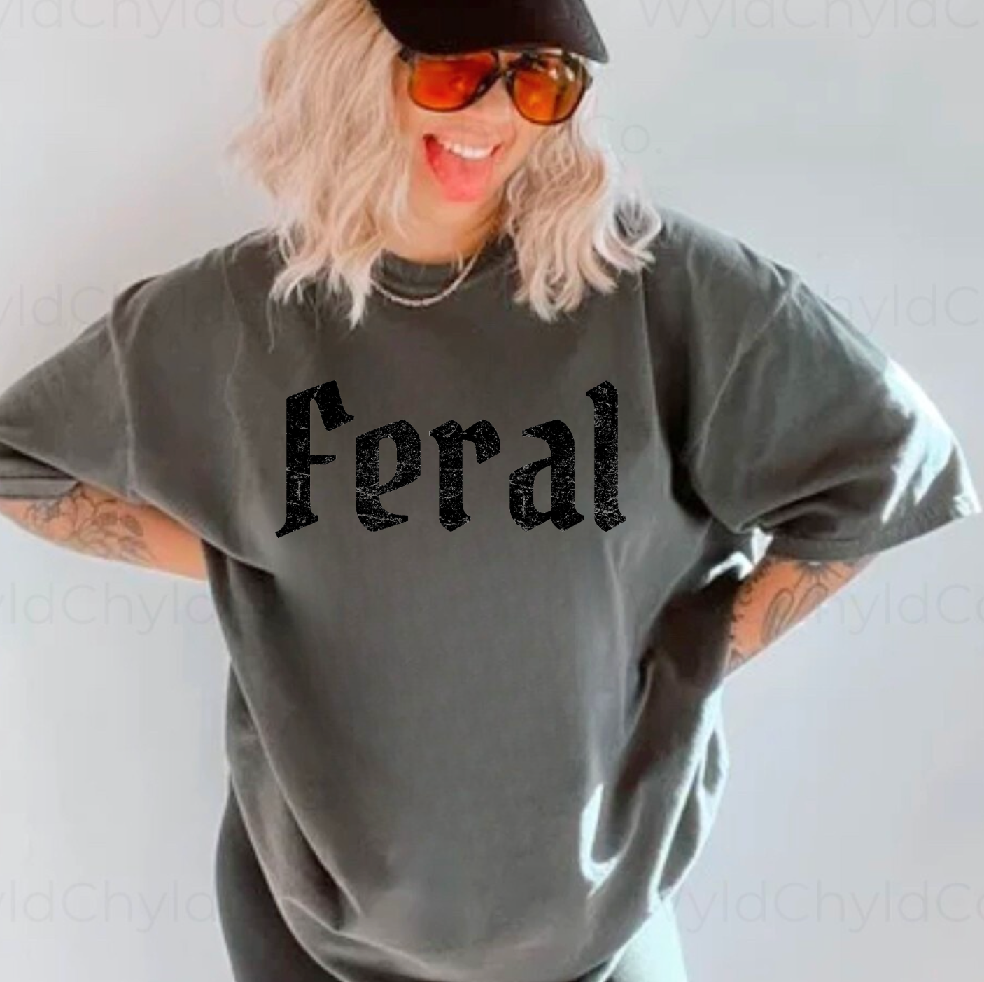 Feral Distressed Graphic Tee