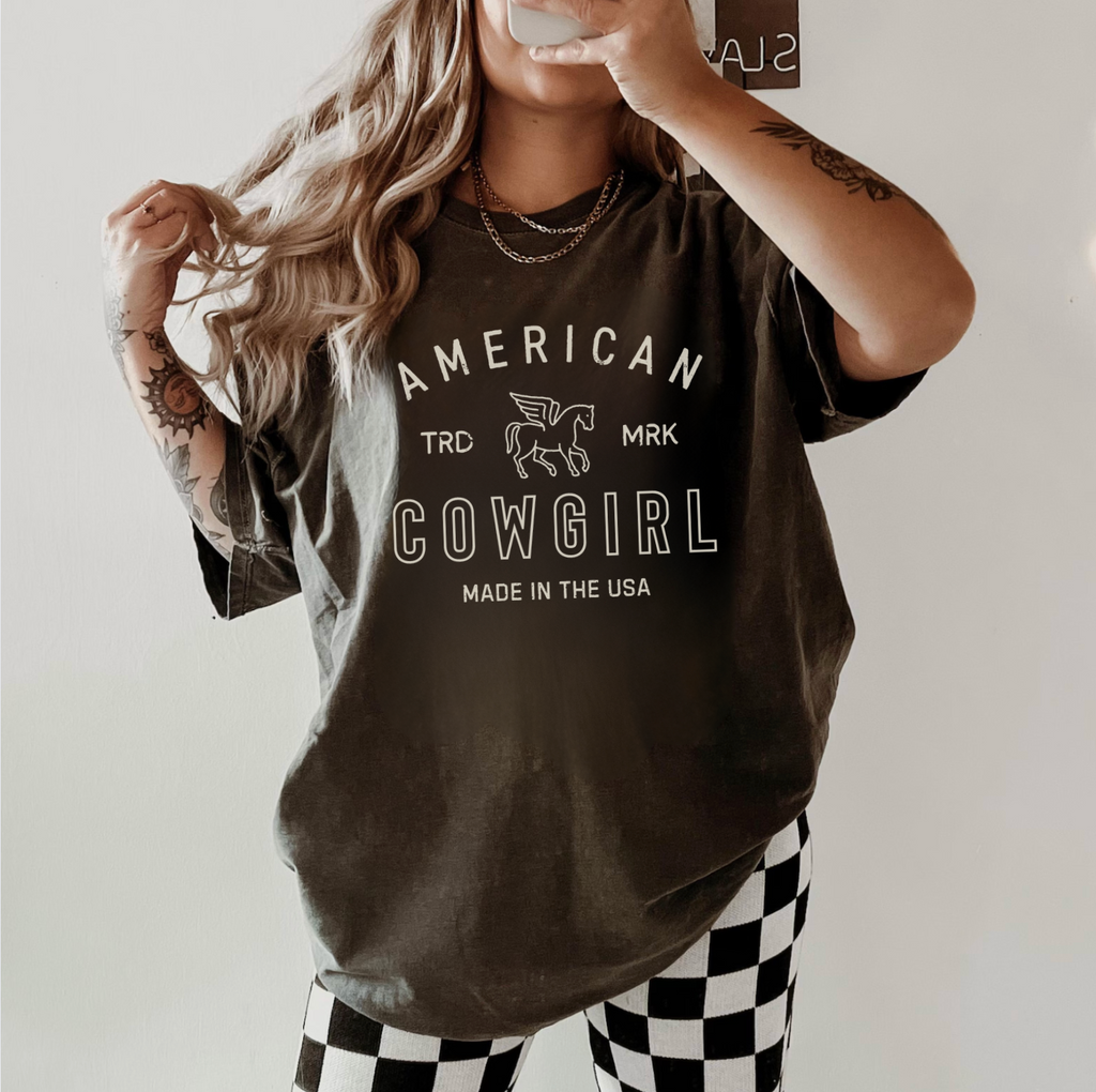 America Cowgirl Vintage Tee