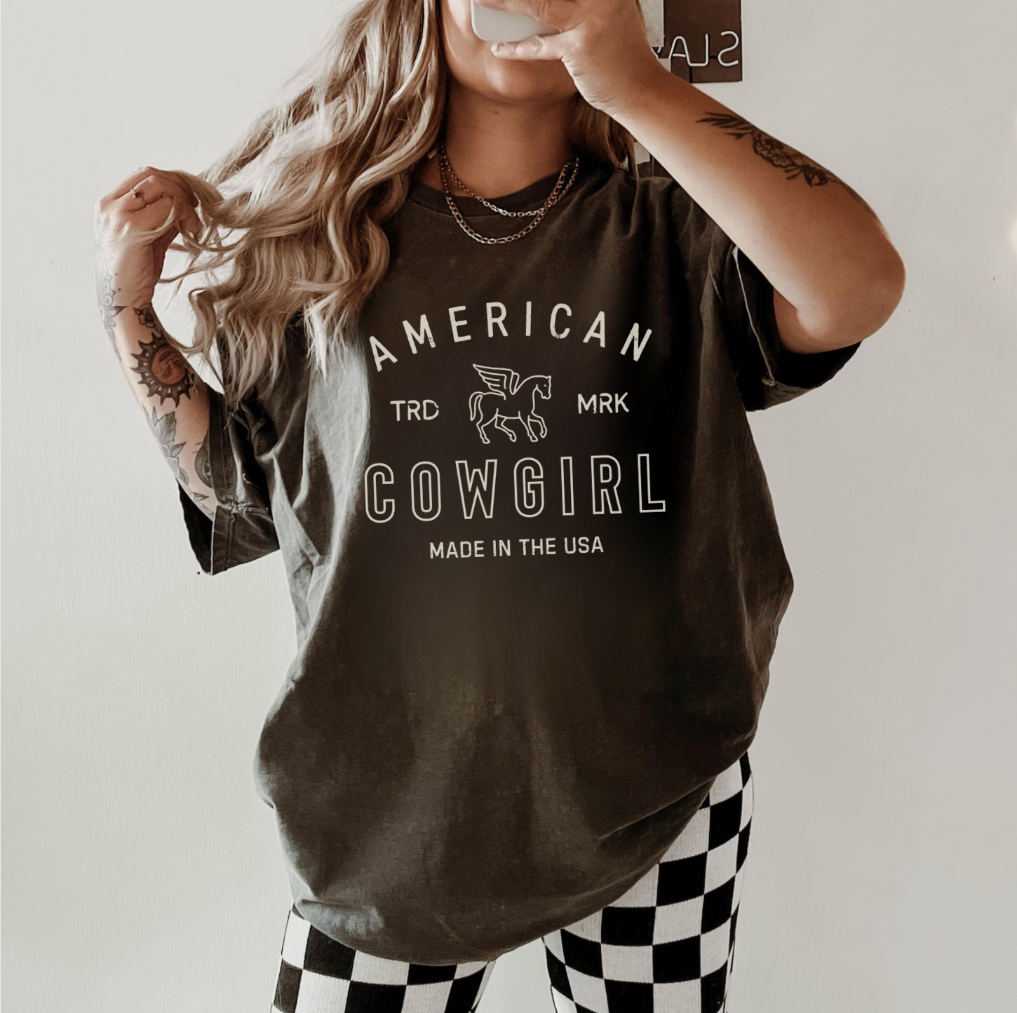 America Cowgirl Vintage Tee
