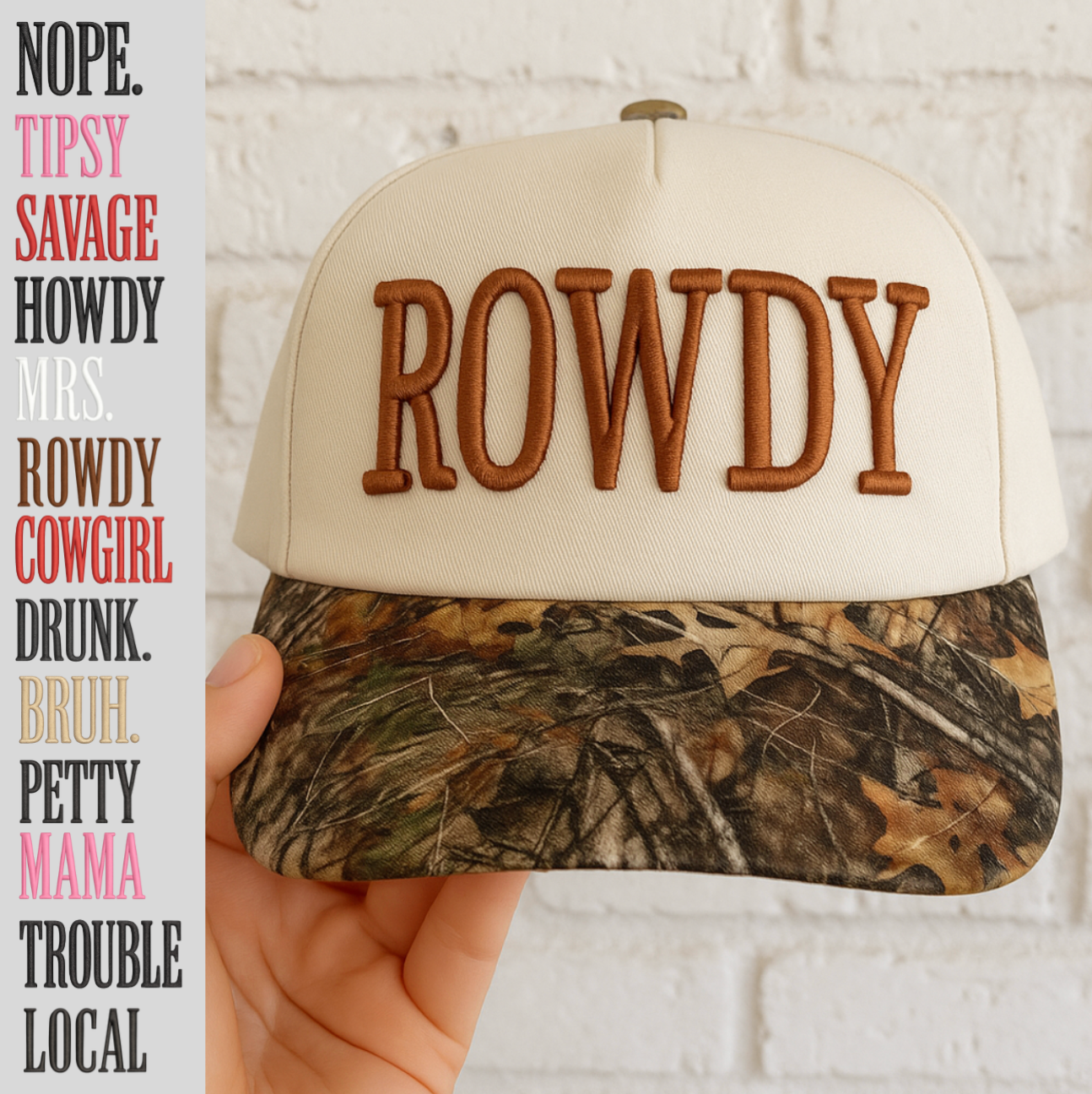 (PREORDER) 3D Puff Embroidered Text Patches