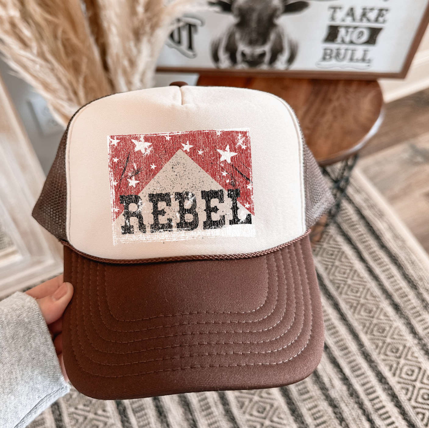 Distressed Rebel Trucker