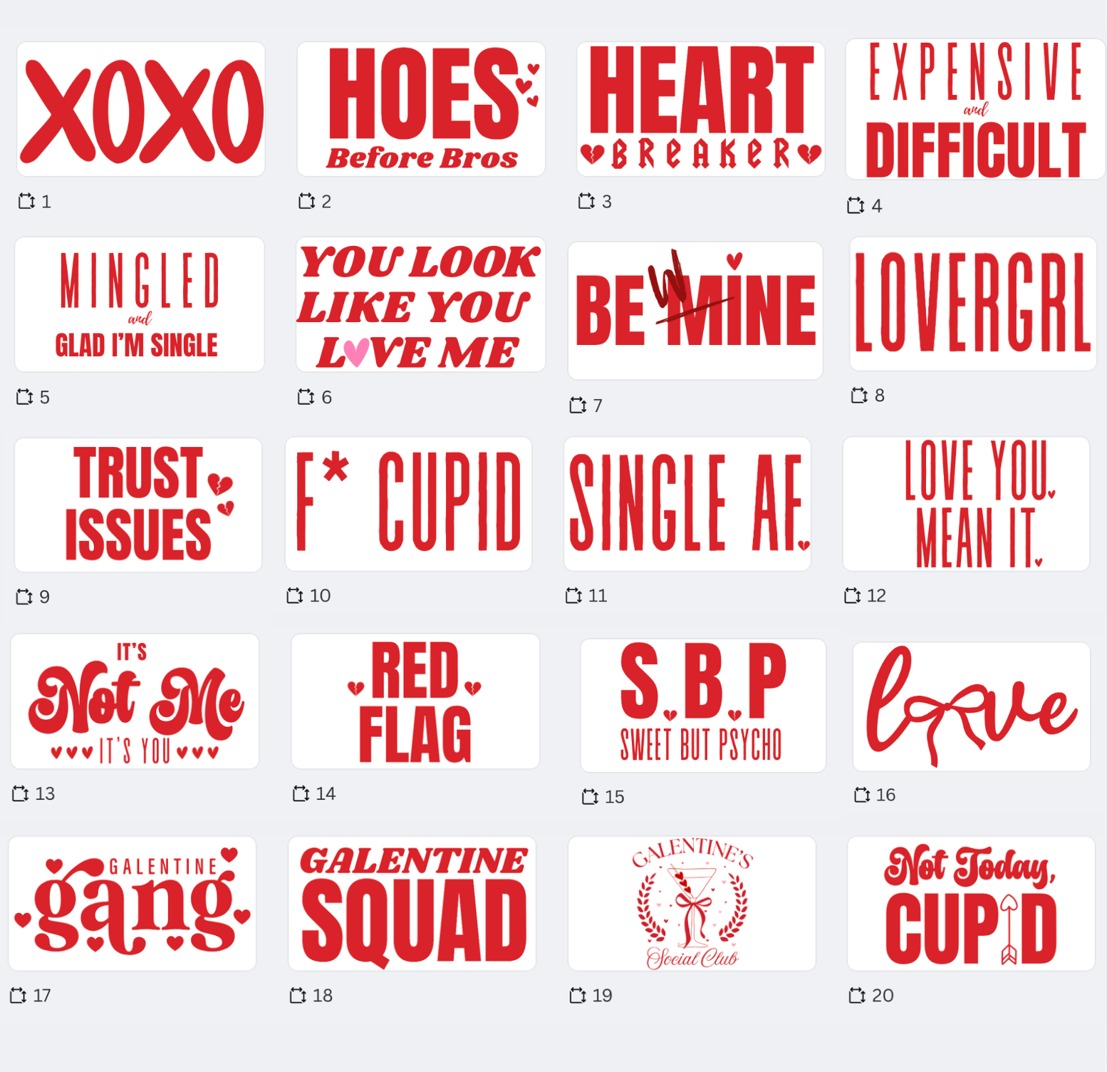 Puff Print Valentine Truckers