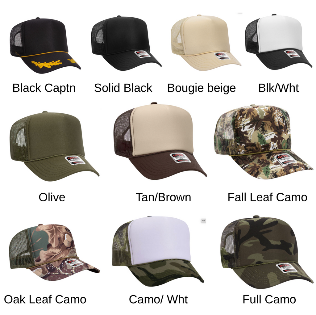 Puff Print Backwoods Rebel Trucker Collection