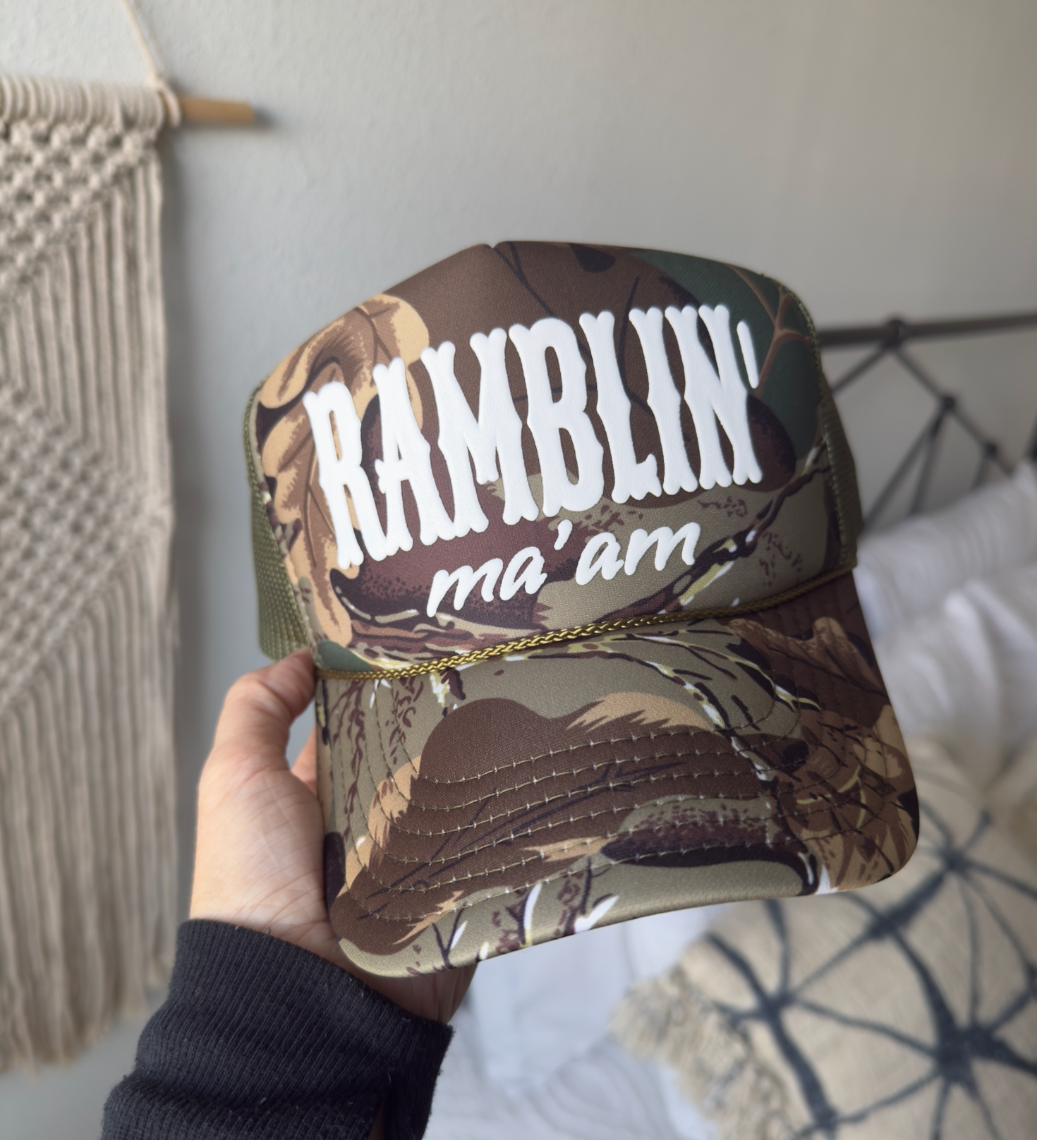 Puff Print Backwoods Rebel Trucker Collection