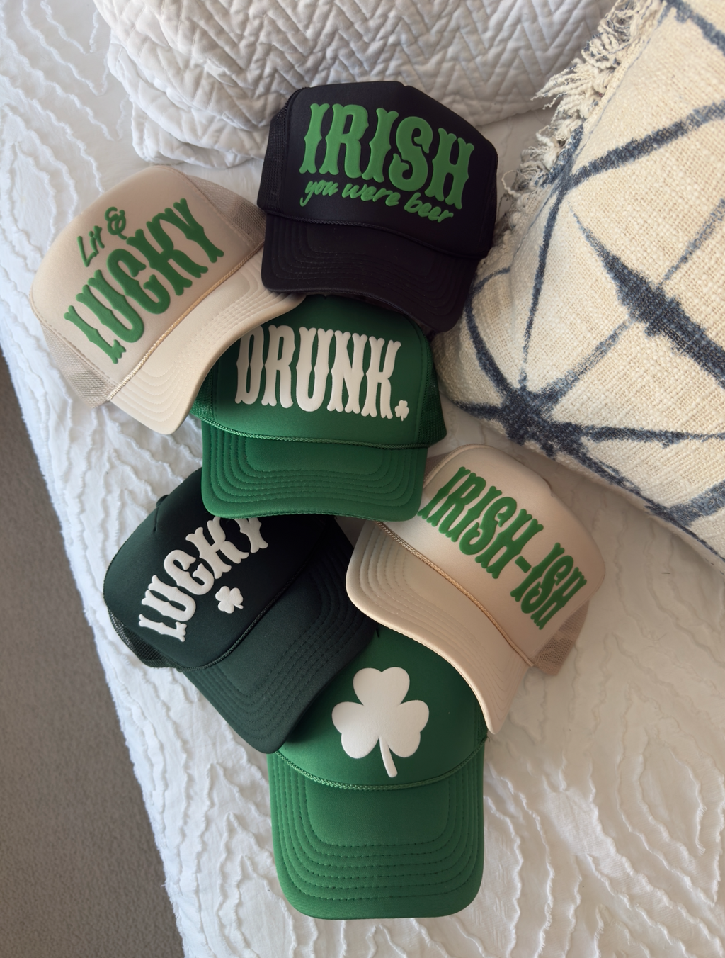 St. Patty's Day Puff Print Truckers
