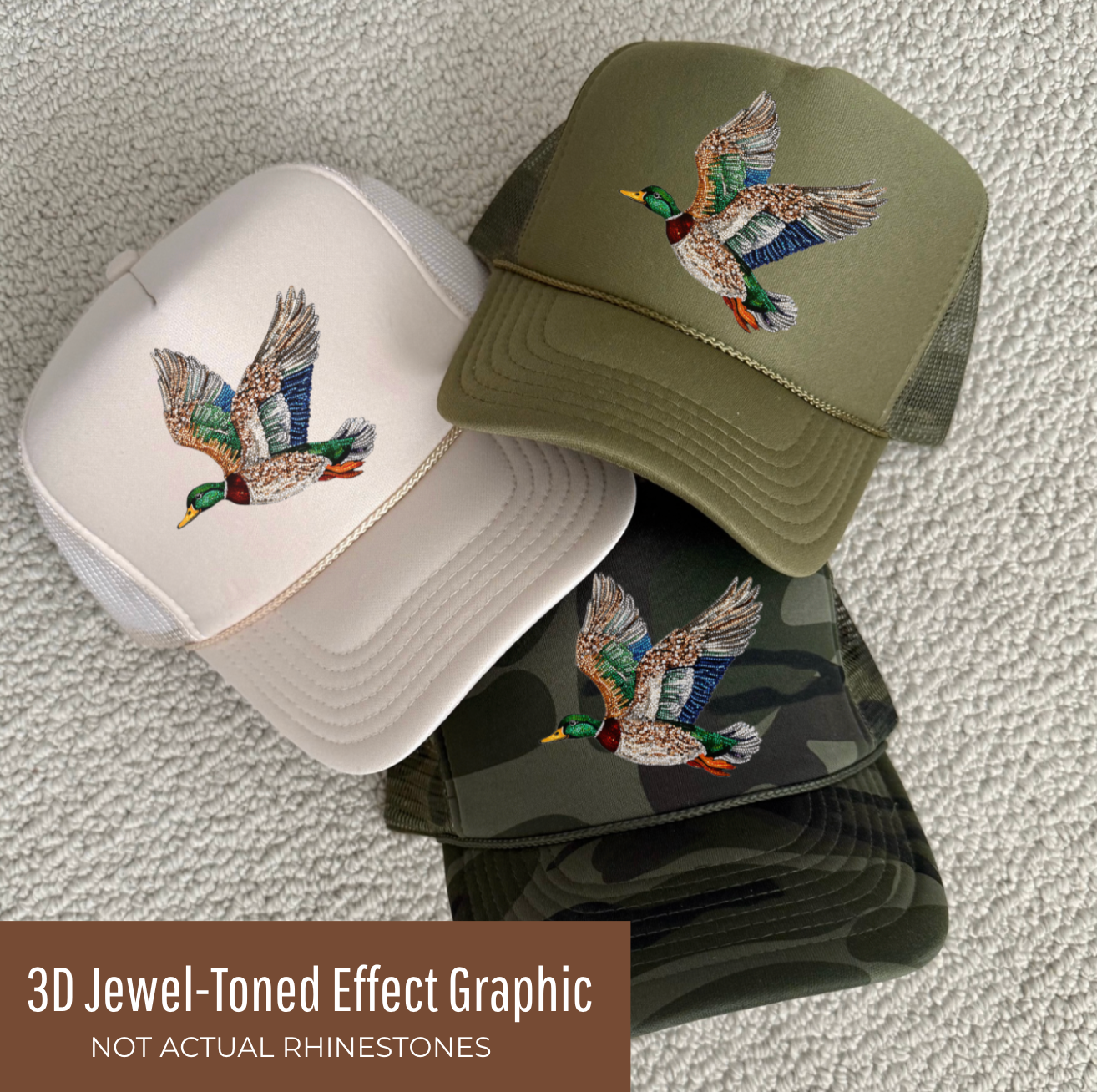 Puff Print Backwoods Rebel Trucker Collection