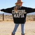 Cowgirl Mafia Distressed Letter Crew