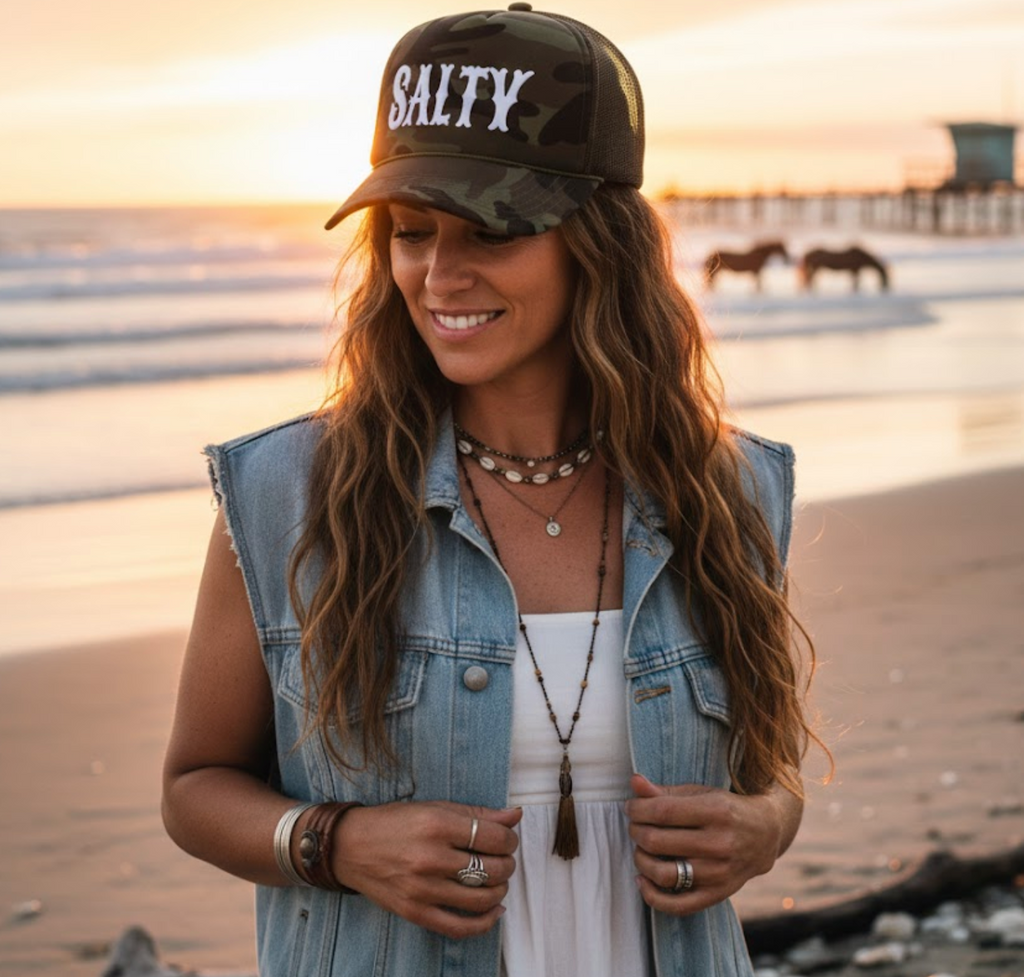 Puff Print Cowgirl Mafia Trucker Collection