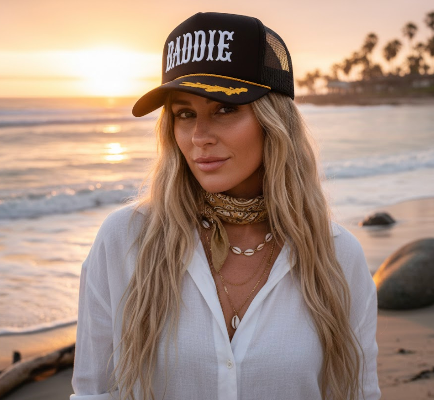 Puff Print Cowgirl Mafia Trucker Collection