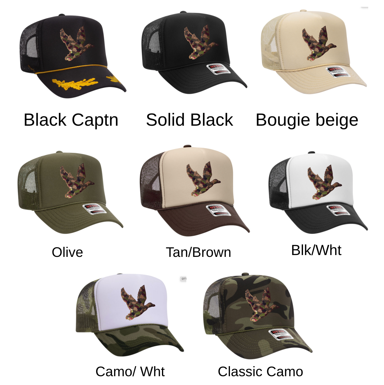 Sequin Mallard Trucker