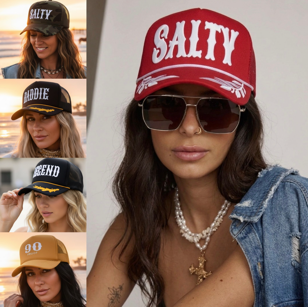 Puff Print Cowgirl Mafia Trucker Collection
