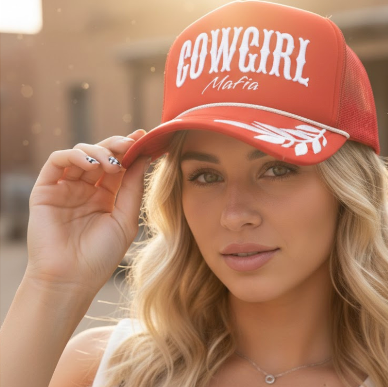 Puff Print Cowgirl Mafia Trucker Collection