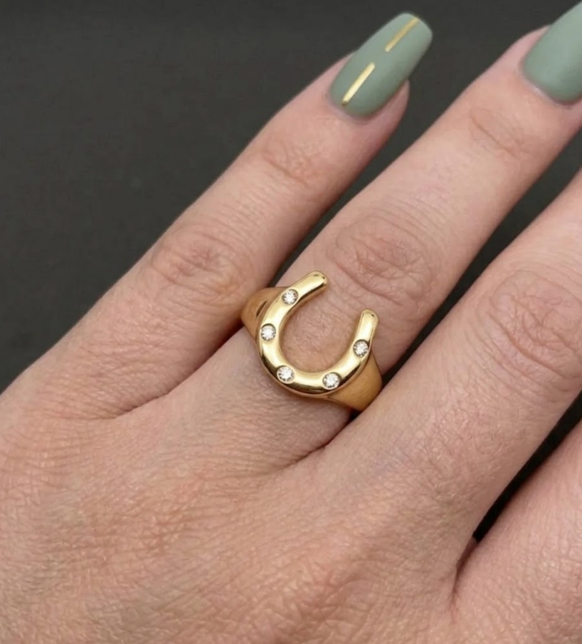 Lucky You Horseshoe Ring