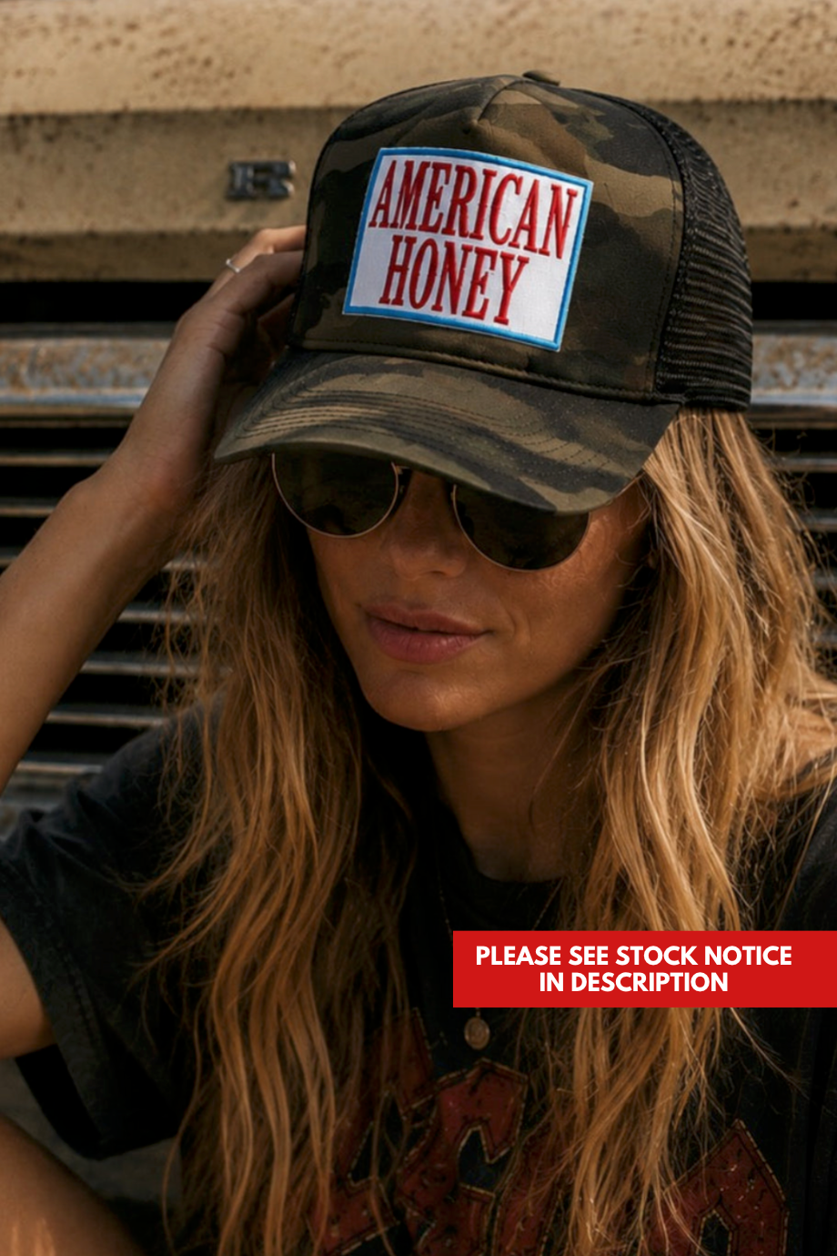 American Honey Trucker Hat (see stock notice)