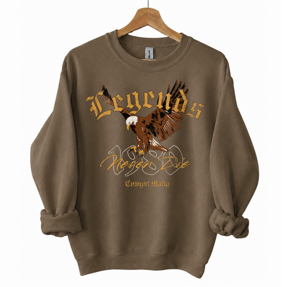 Legends Never Die Vintage Graphic Pullover