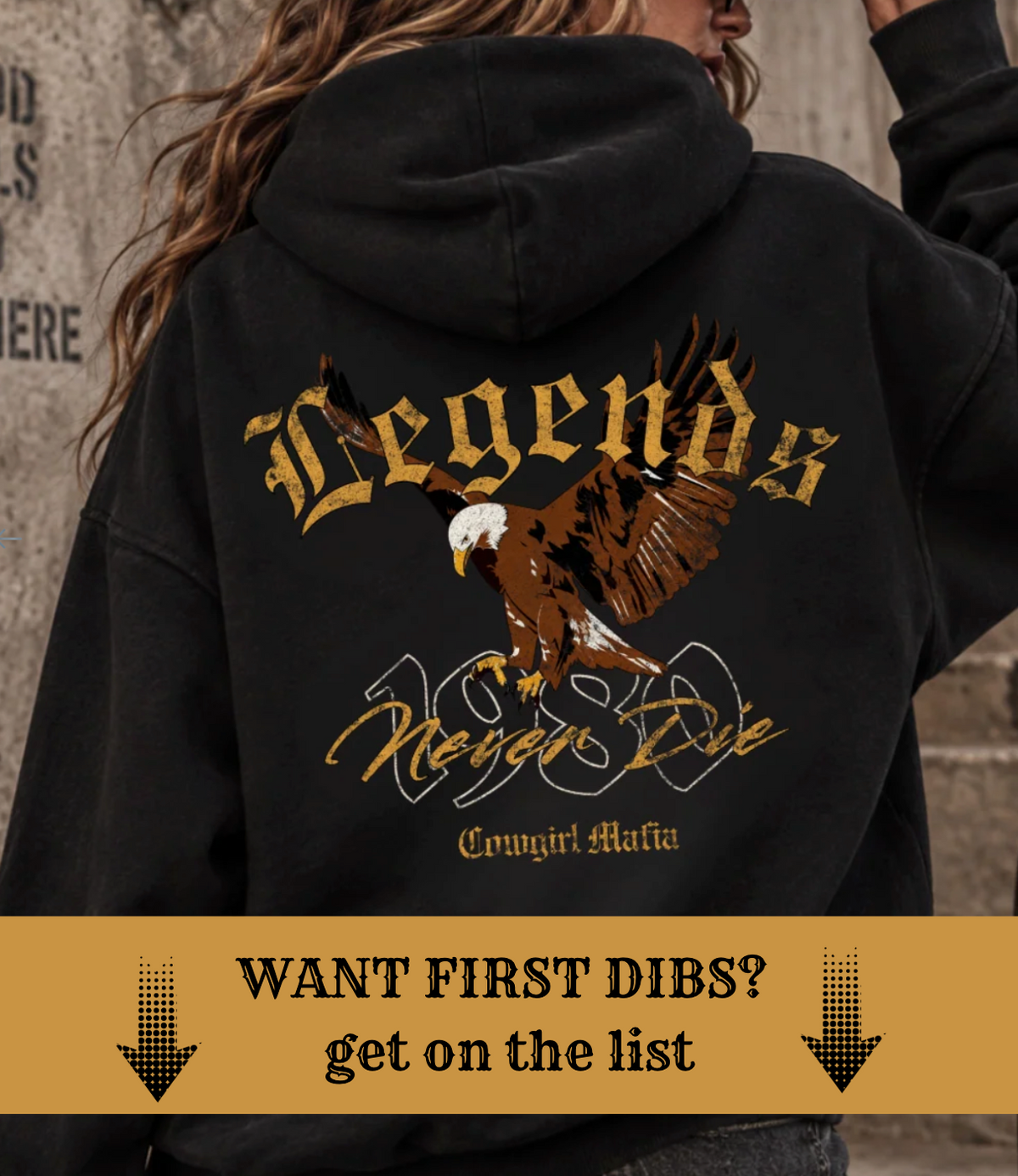 Legends Never Die Vintage Graphic Pullover