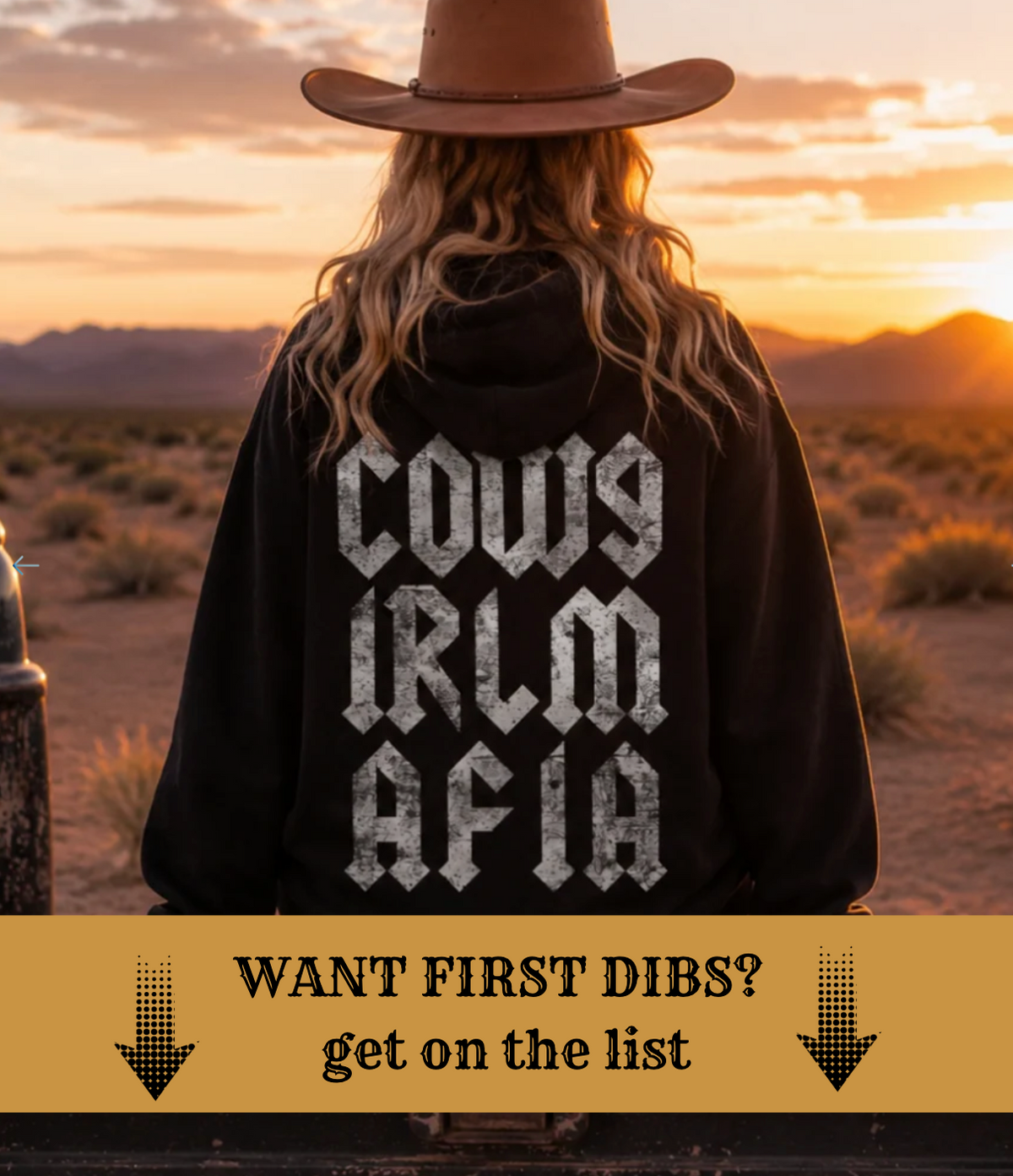 Cowgirl Mafia Highway Hellraiser Pullover